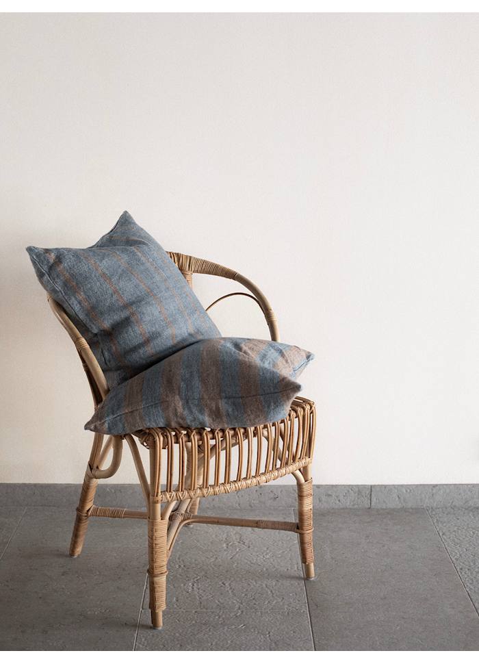 Melvin kuddfodral, 50x50cm - Beige stripe
