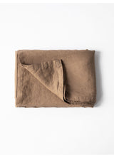 Bordsduk linne hazelnut, 145x330 cm