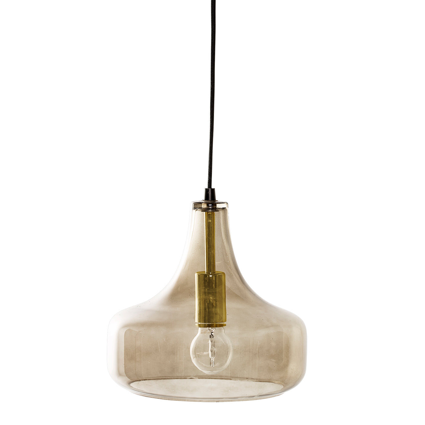Bloomingville, Yuser pendellampa, brun, glas