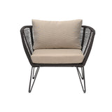 Bloomingville, Mundo Lounge Chair, svart, metall