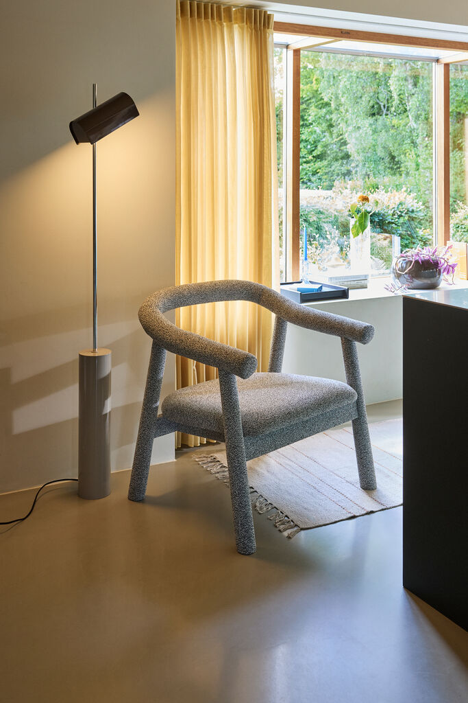 Hubsch, Ouli Loungefåtölj Ljusgrå Melange