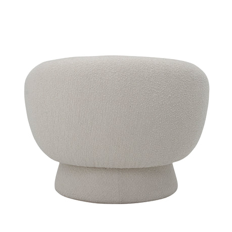 Bloomingville, Ted Lounge Chair, vit, polyester
