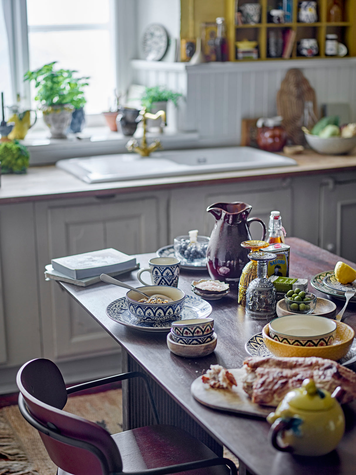 Bloomingville, Milow matbord, brunt, mango