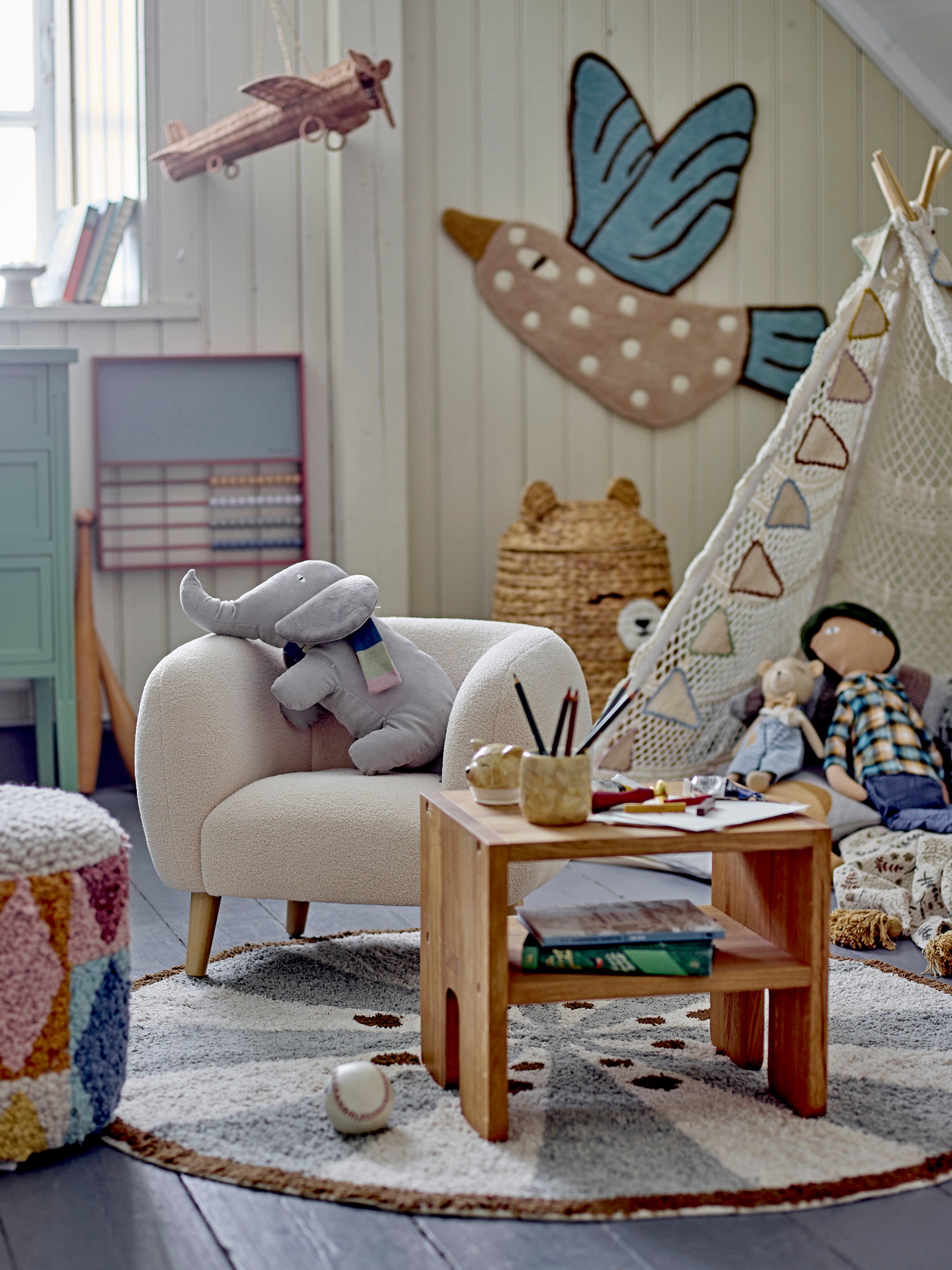 Bloomingville, Cade-stol, vit, FSC100% plywood®