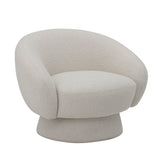 Bloomingville, Ted Lounge Chair, vit, polyester