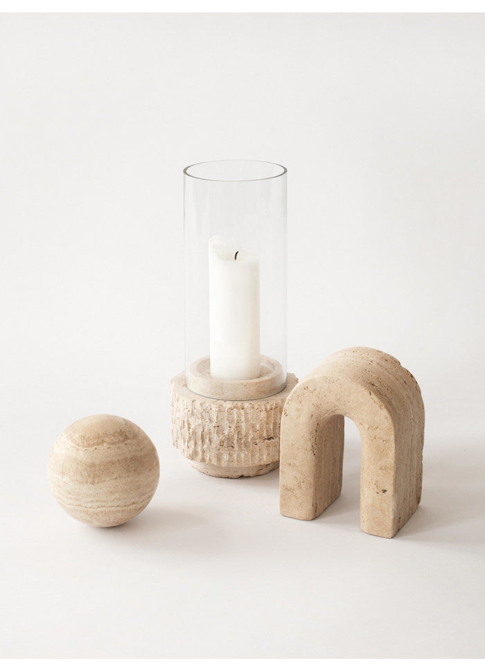 Travertine bokstöd