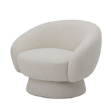 Bloomingville, Ted Lounge Chair, vit, polyester