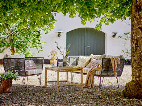 Bloomingville, Mundo Lounge Chair, svart, metall