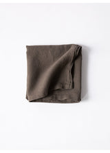 Bordsduk linne taupe, 175x175 cm
