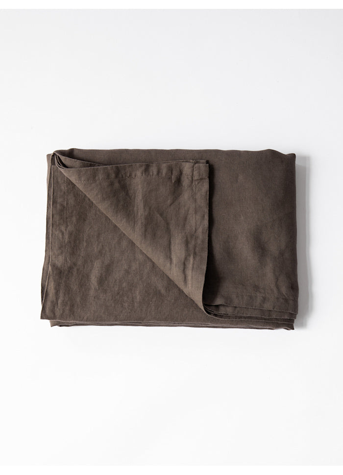 Bordsduk linne taupe, 145x330 cm
