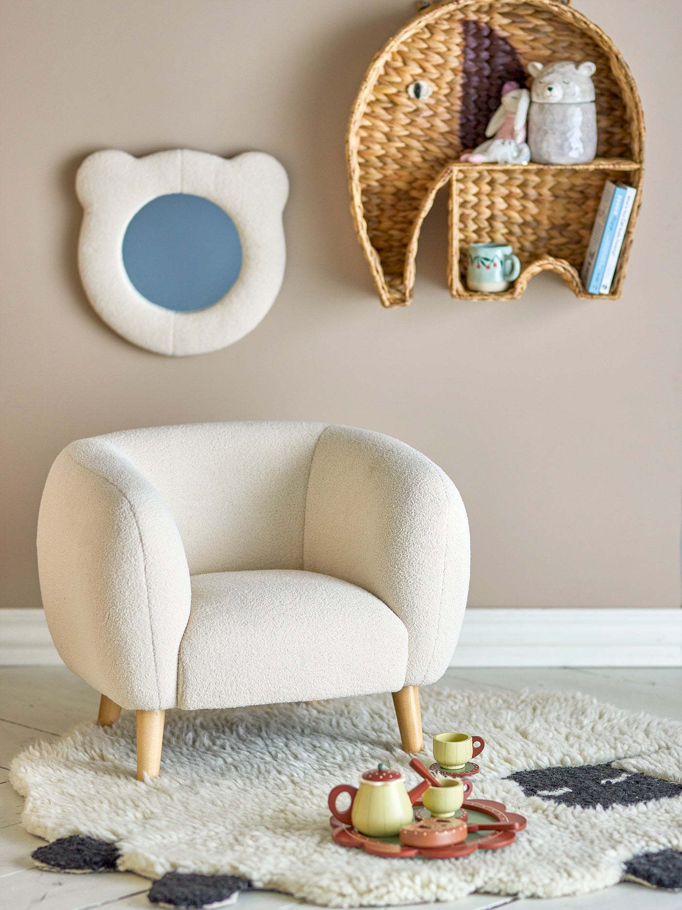 Bloomingville, Cade-stol, vit, FSC100% plywood®