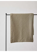 Brick överkast olive green, 140x200 cm