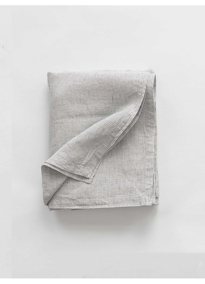 Bordsduk linne randig, 145x270 cm