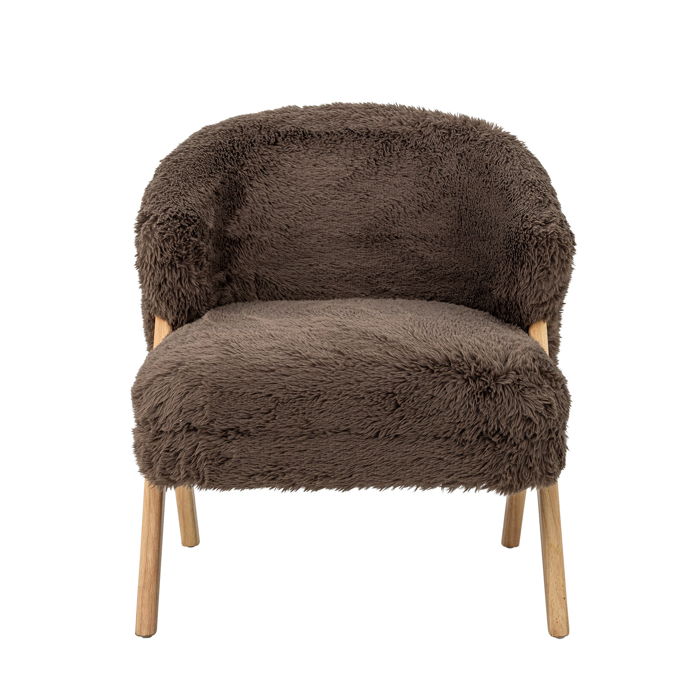 Bloomingville, Camino Lounge Chair, brun, FSC100%, Rubberwood®